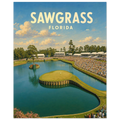 TPC Sawgrass 17th Hole Golf Poster – Florida Island Green Wall Art