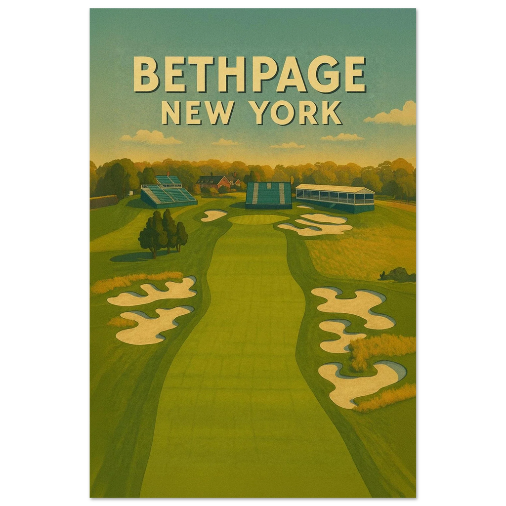 Bethpage Black Golf Poster – New York Golf Wall Art