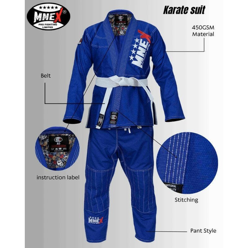 Blue Brazilian Jiu Jitsu Suits for Men's BJJ Gi Kids/Adult BJJ Suit Kimono 450Gsm