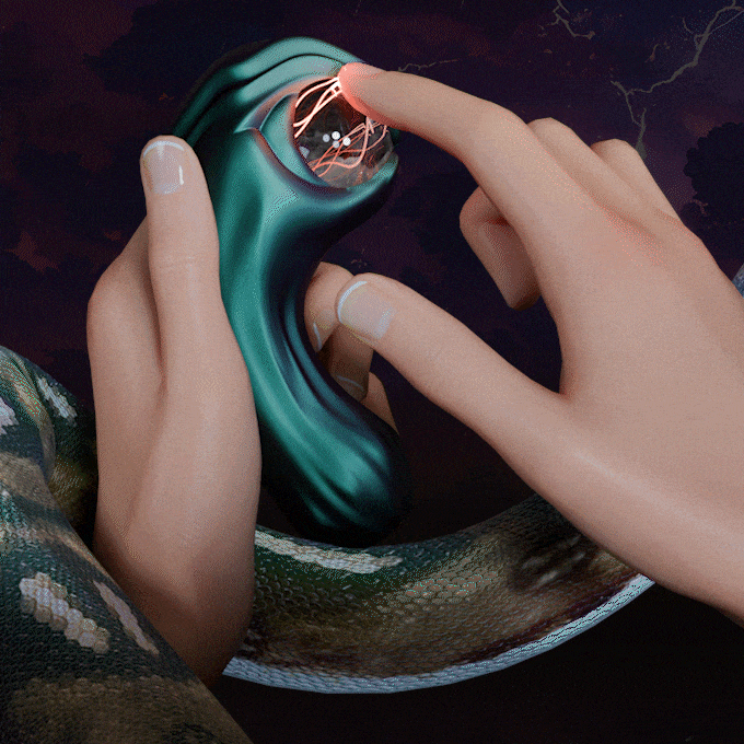 Blush Dark Millenia Temptasia Clit & G-Spot Pulse Vibrator