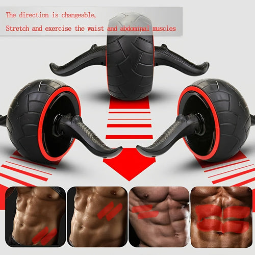 Ab Roller Wheel Core Strength Dual Wheel Design