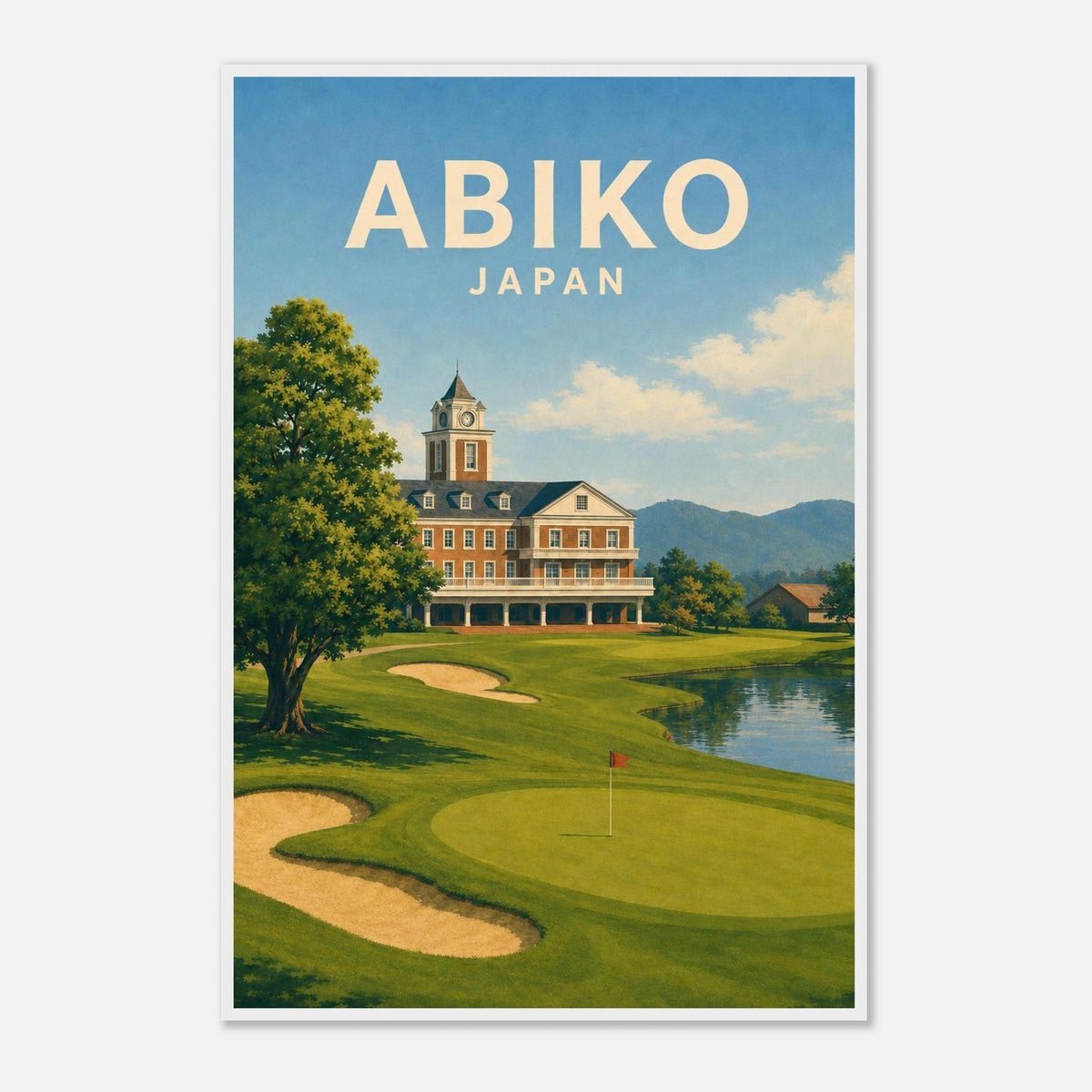 Abiko Golf Club Poster – Japan Golf Wall Art