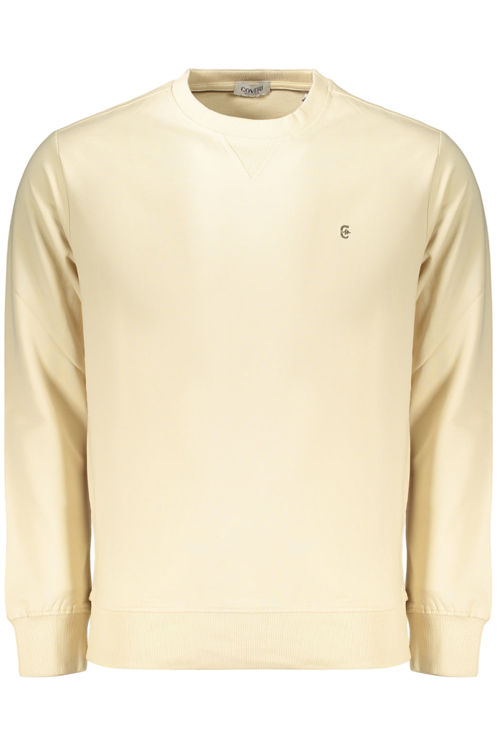 COVERI MOVING MEN'S ZIP-LESS SWEATSHIRT, BEIGE