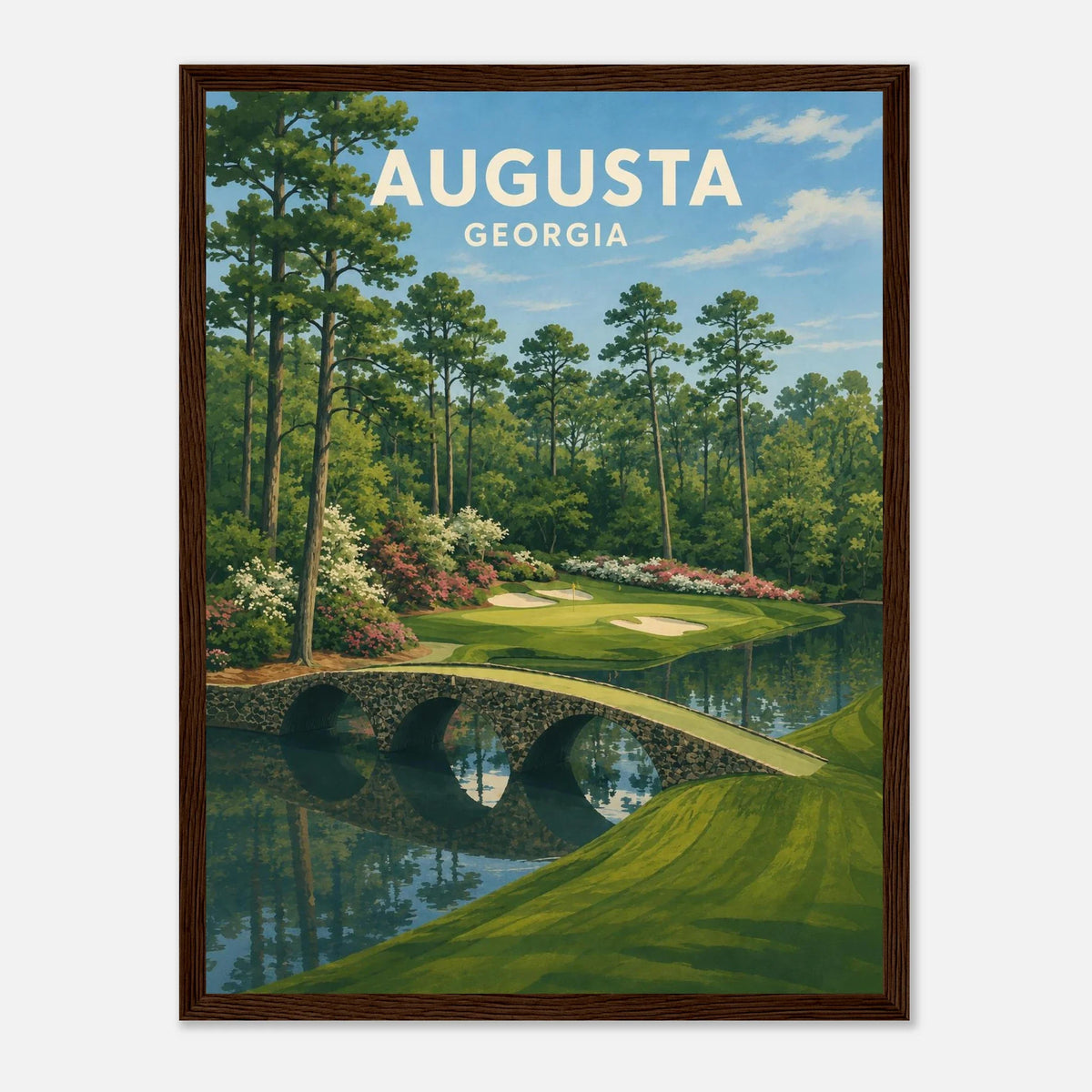 Augusta Golf Poster – Georgia Golf Course Wall Art