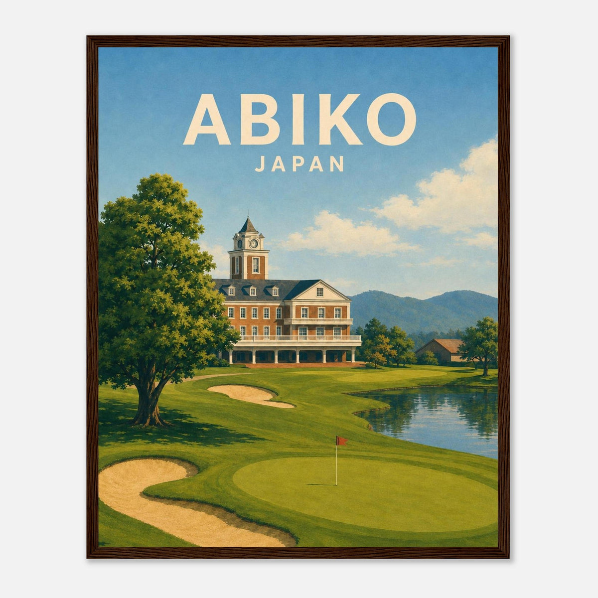 Abiko Golf Club Poster – Japan Golf Wall Art