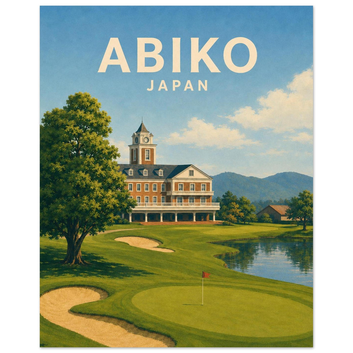 Abiko Golf Club Poster – Japan Golf Wall Art