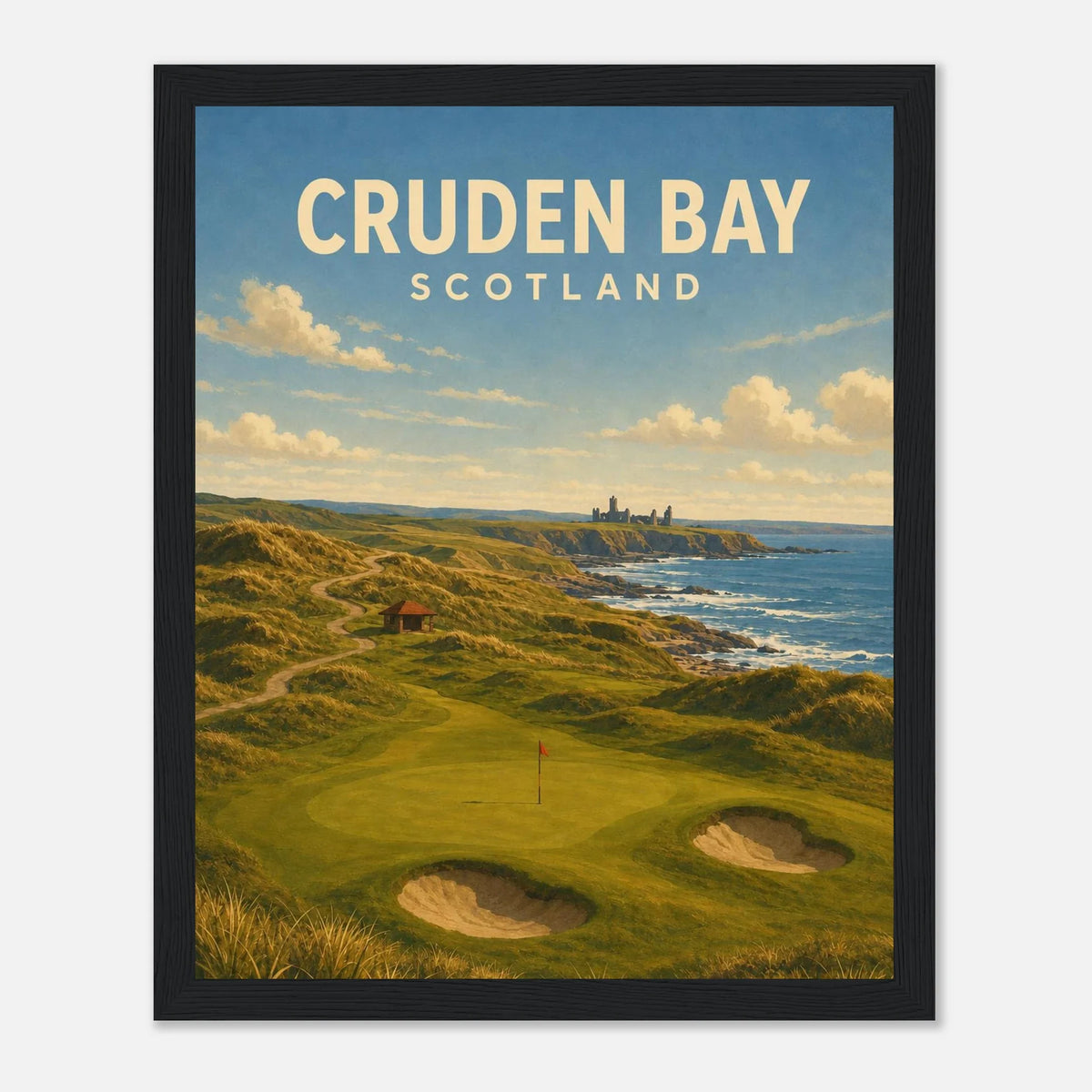 Cruden Bay Golf Poster – Scotland Links Golf Wall Art