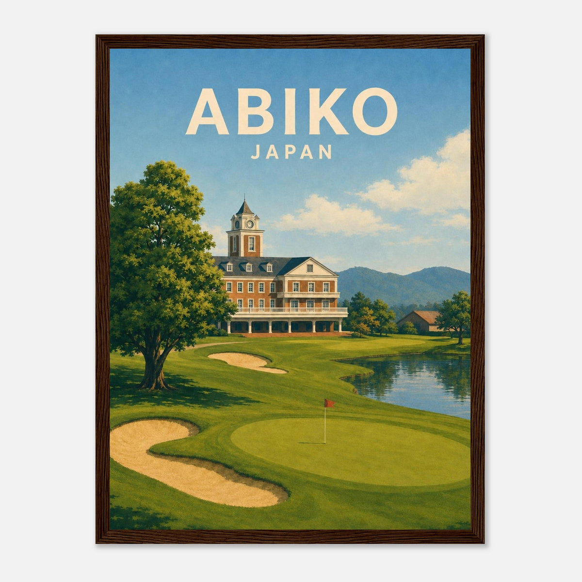 Abiko Golf Club Poster – Japan Golf Wall Art