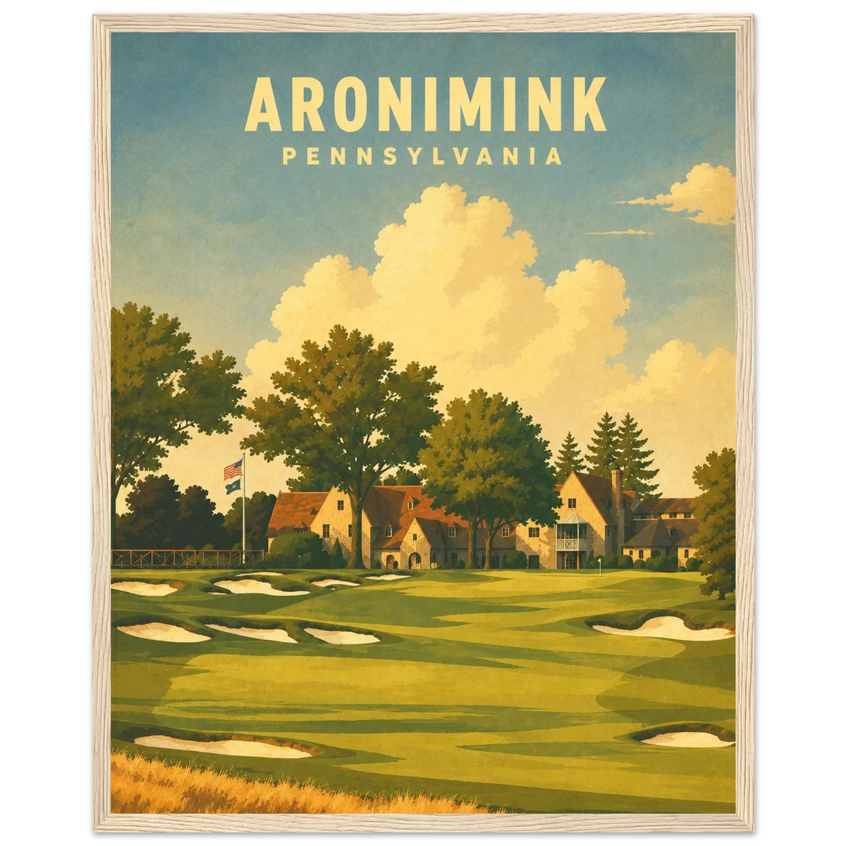 Aronimink Golf Club Poster – Pennsylvania Golf Wall Art