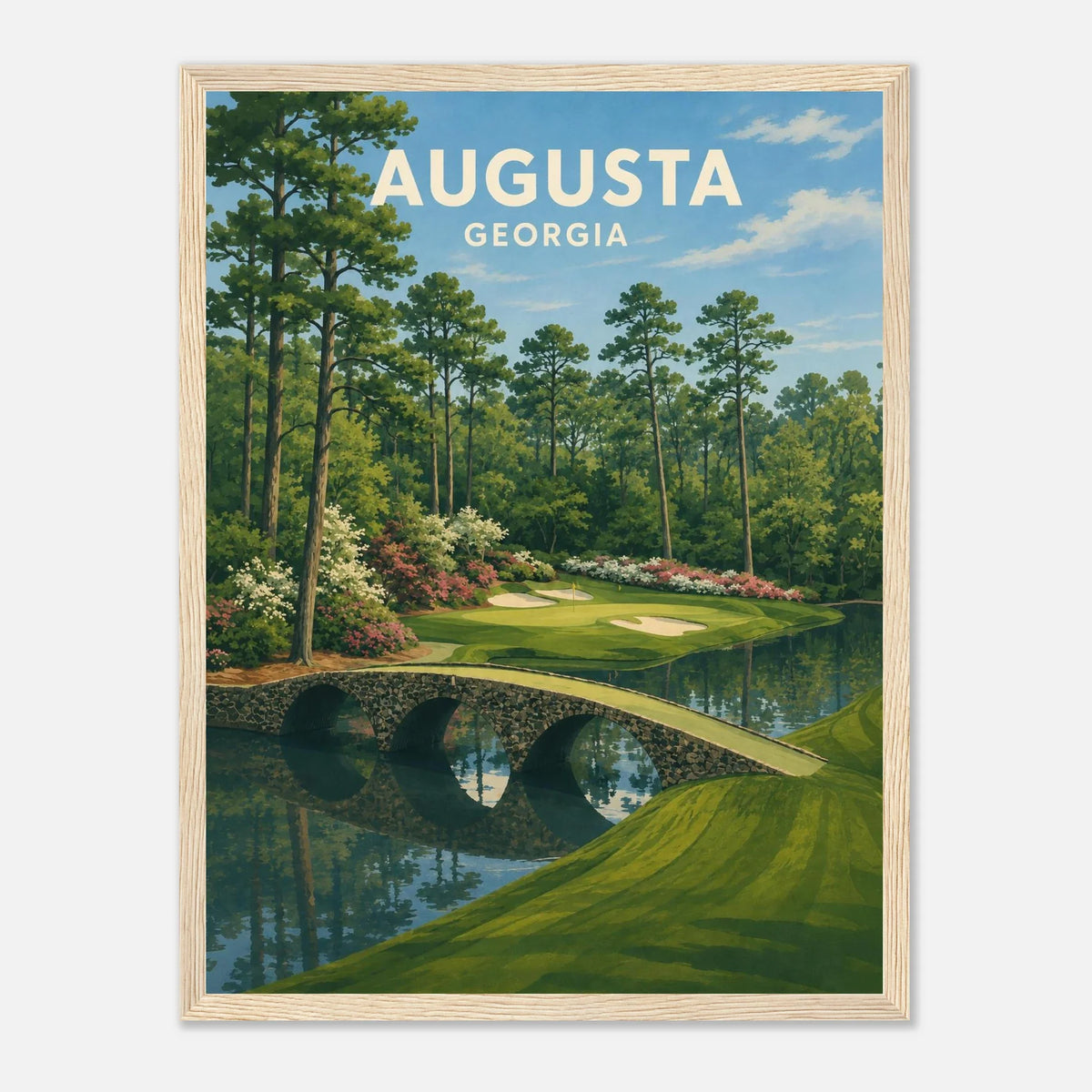 Augusta Golf Poster – Georgia Golf Course Wall Art