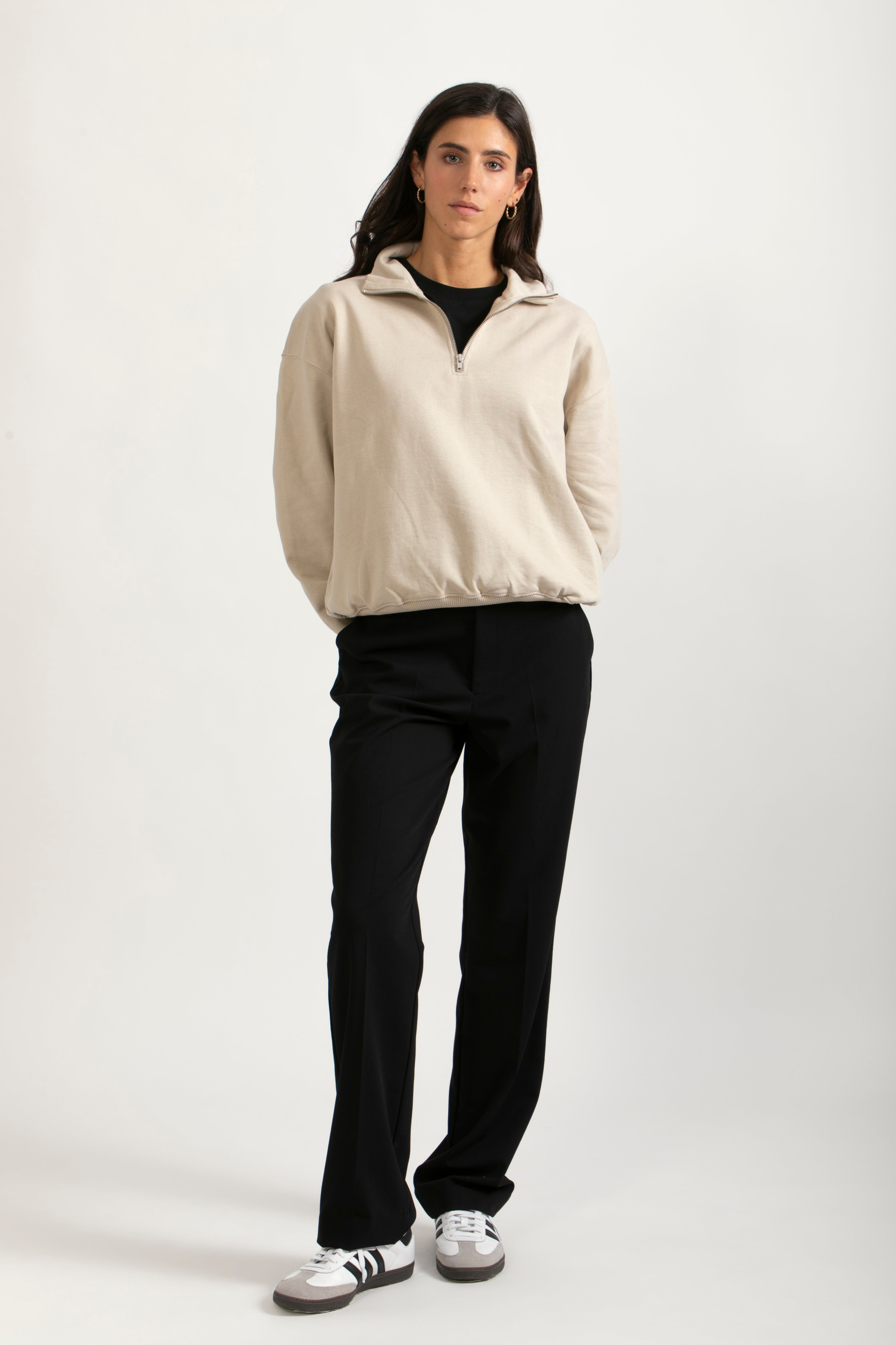 Sudadera Orgánica Oversize con Cremallera - 021