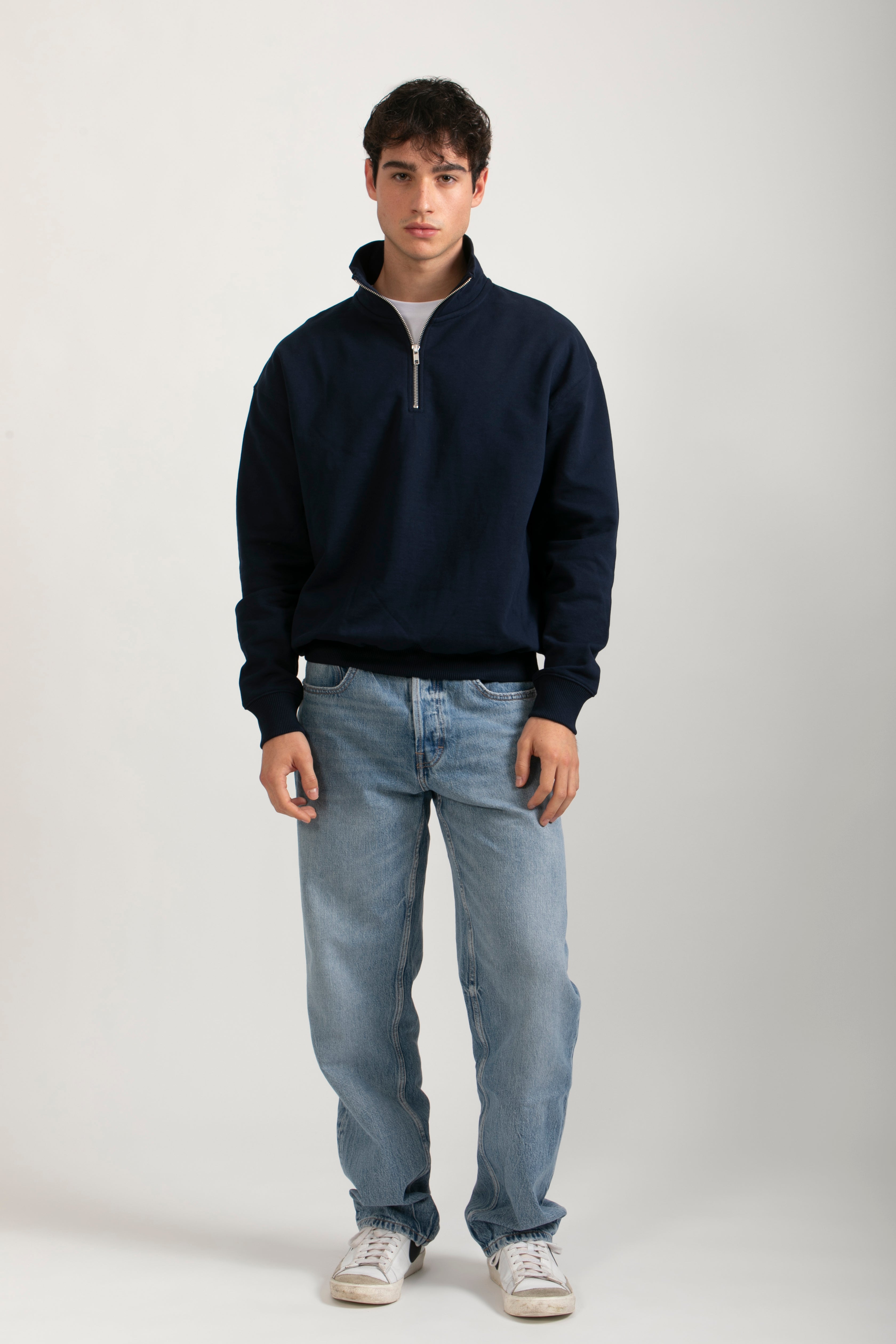 Sudadera Orgánica Oversize con Cremallera - 022
