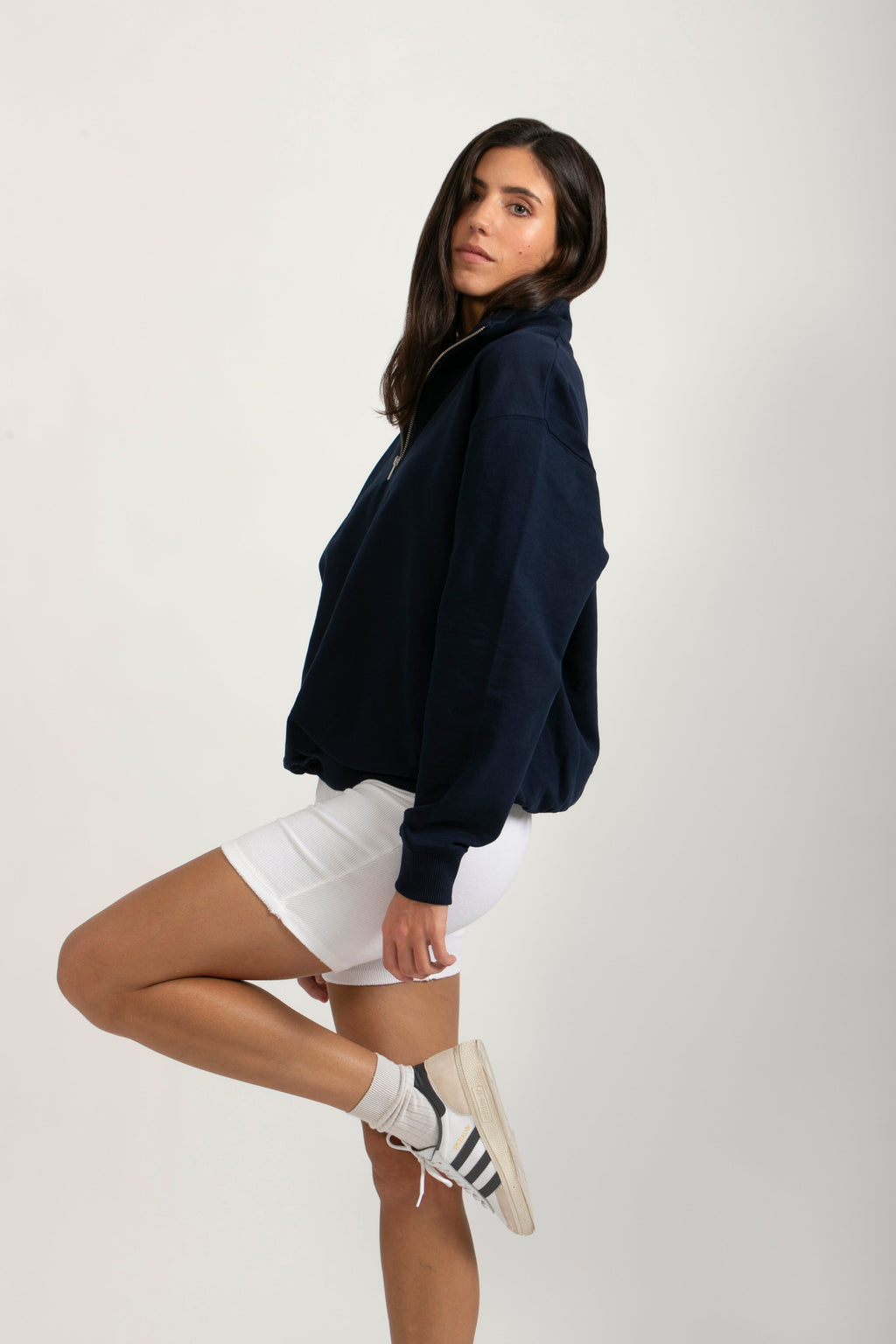 Sudadera Orgánica Oversize con Cremallera - 021