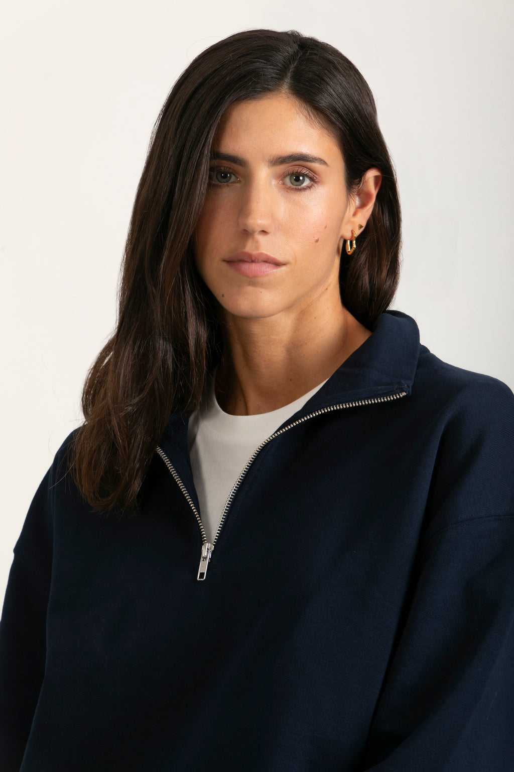 Sudadera Orgánica Oversize con Cremallera - 021