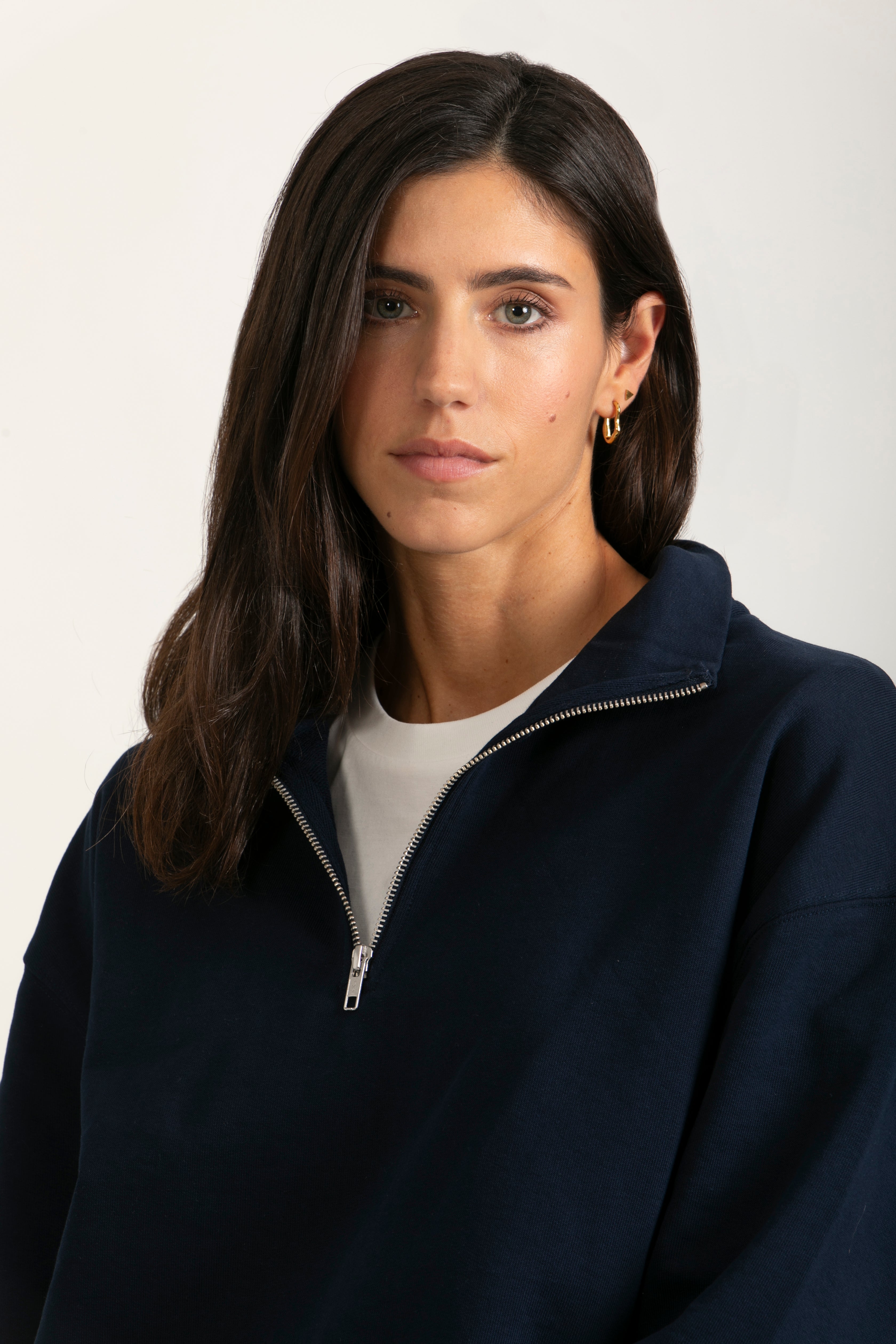 Sudadera Orgánica Oversize con Cremallera - 021