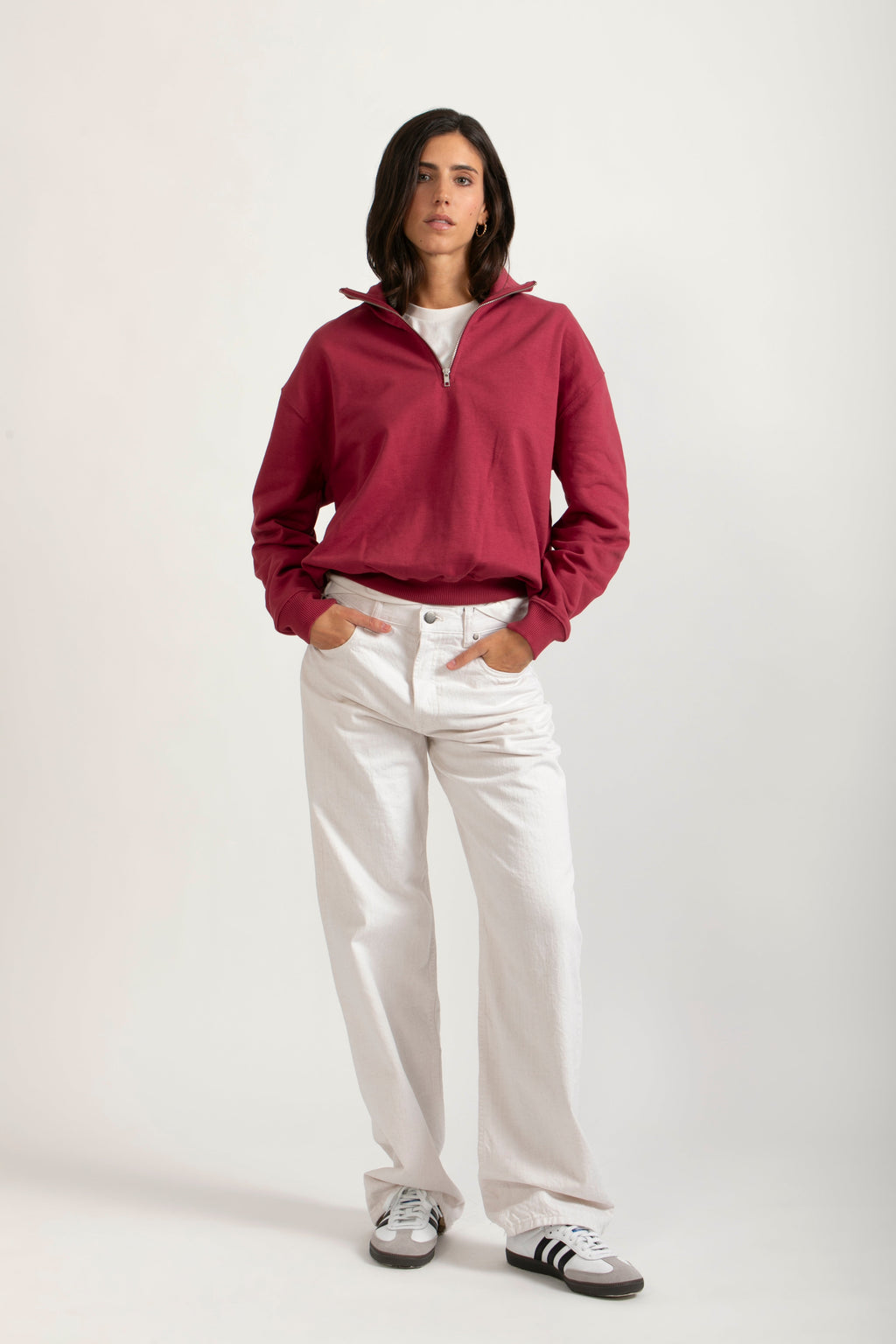 Sudadera Orgánica Oversize con Cremallera - 021