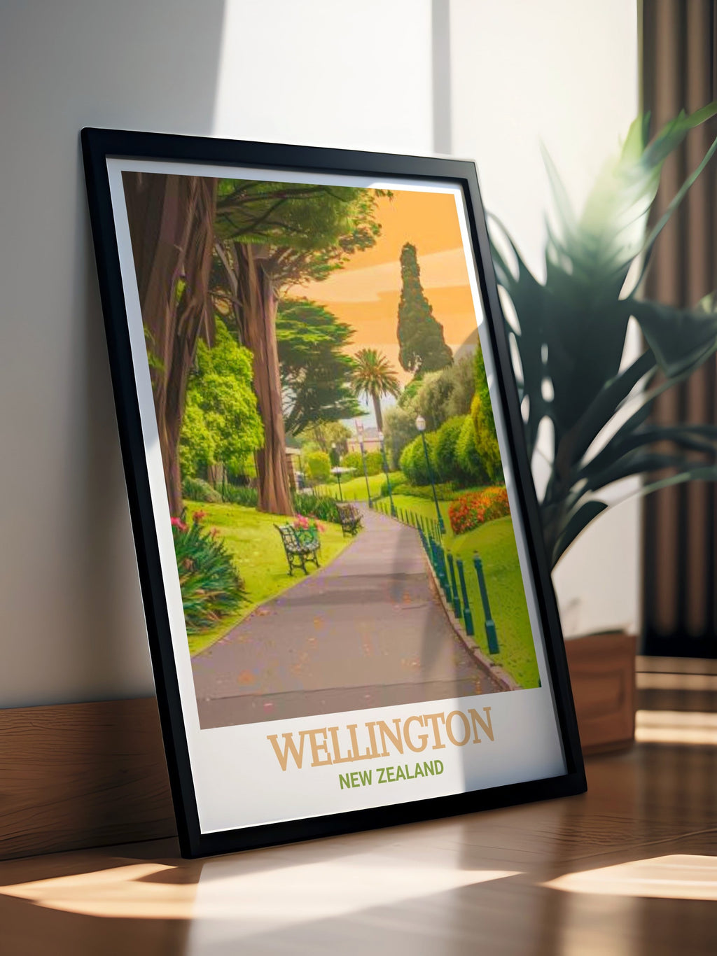Wellington Poster - Wellington Botanic Garden Art Print - New Zealand Wall Print - New Zealand Travel Poster-4