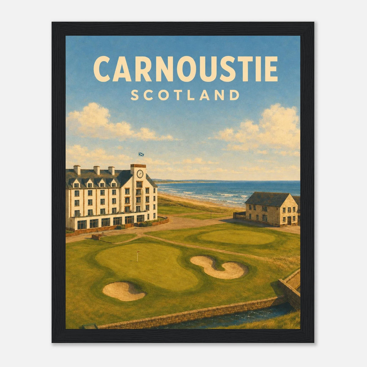 Carnoustie Golf Poster – Scotland Links Golf Print