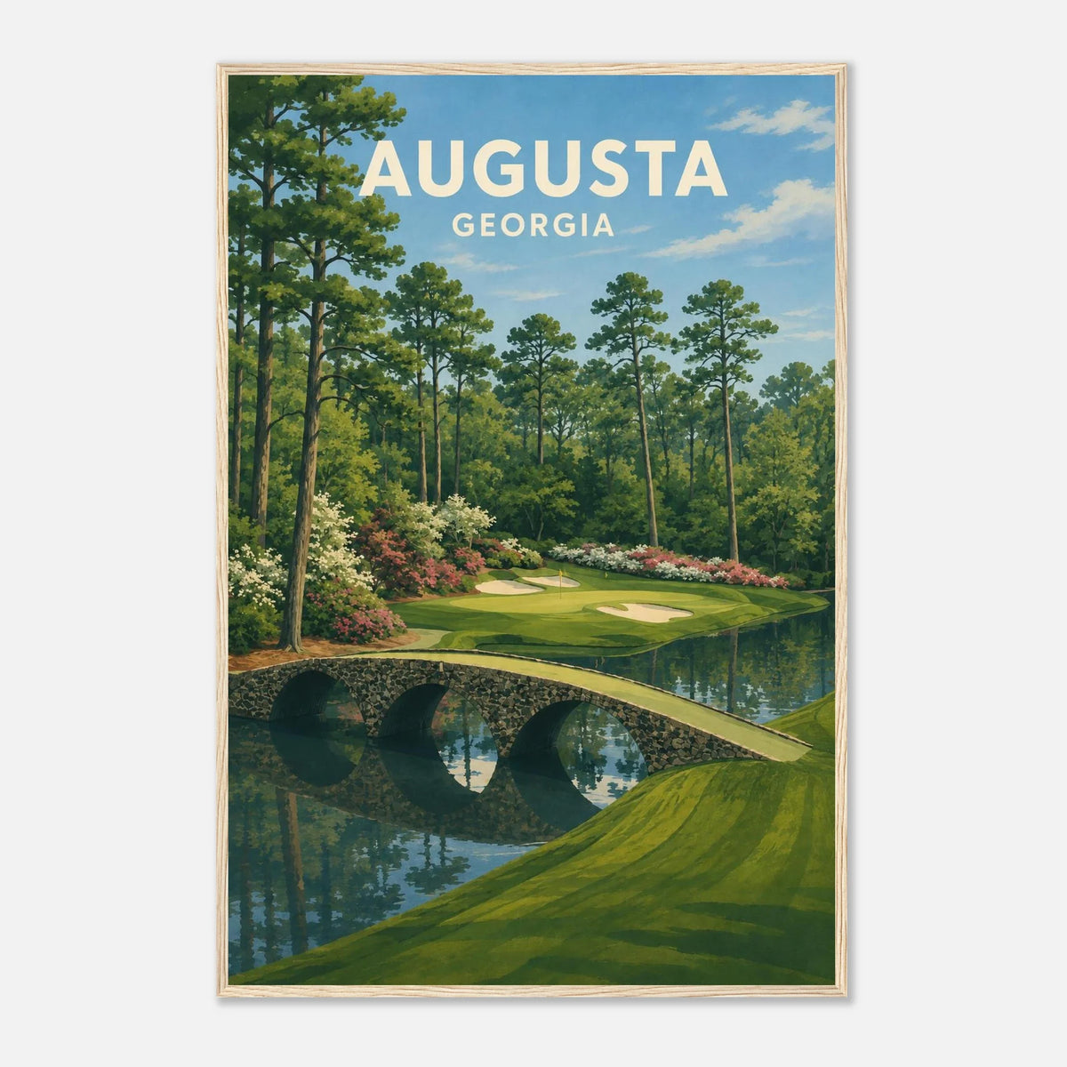 Augusta Golf Poster – Georgia Golf Course Wall Art