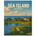 Sea Island Golf Poster – Georgia Golf Course Wall Art