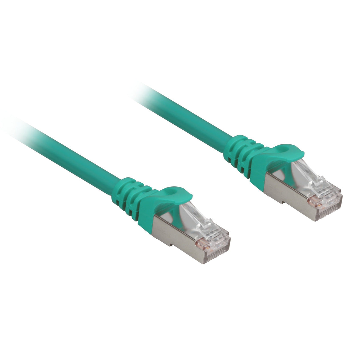 Sharkoon network cable sftp, rj-45 with cat.6a (green, 5 meters, halogen-free)