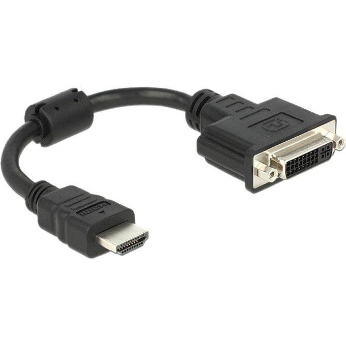Delock HDMI (male) > DVI 24+5 (female) adapter (black, 0.2 meters)