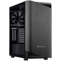 Silverstone SETA A1 Midi Tower Case (Black Titanium | 2x USB-A | 1x USB-C | RGB | Tempered Glass)