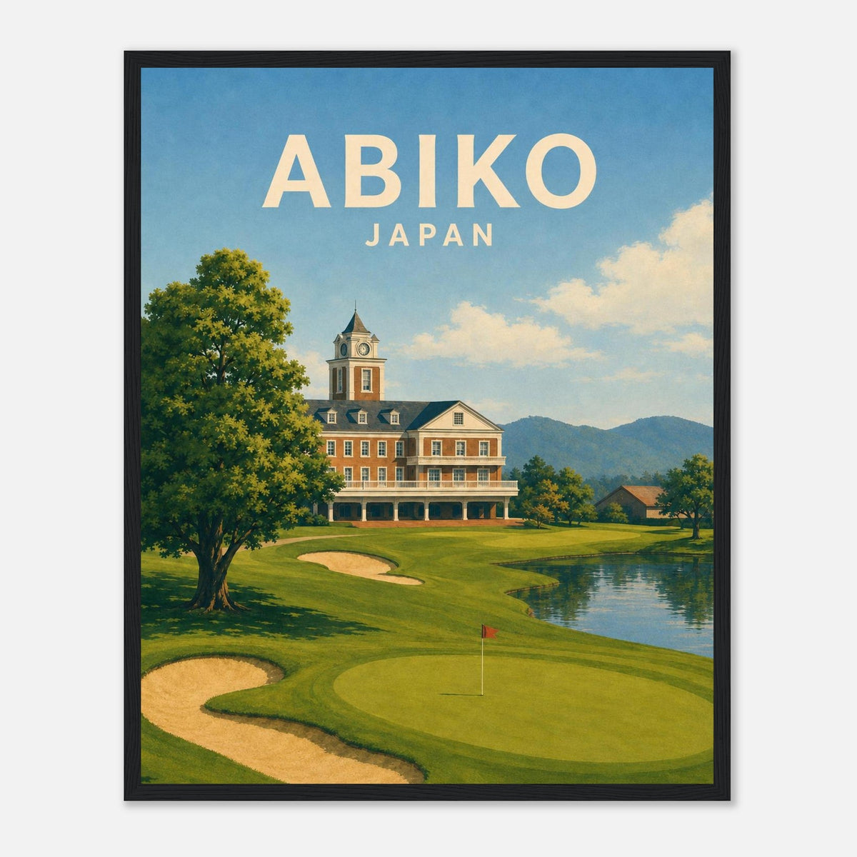 Abiko Golf Club Poster – Japan Golf Wall Art
