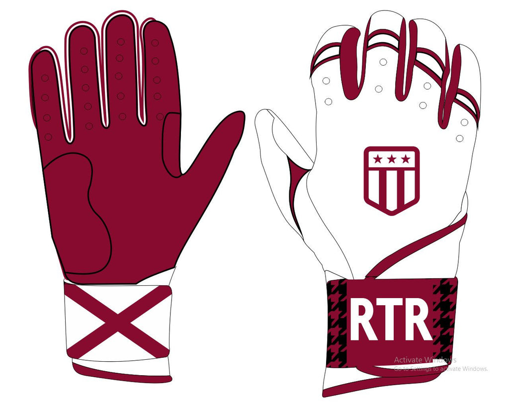Roll Tide Roll Long Cuff Batting Glove
