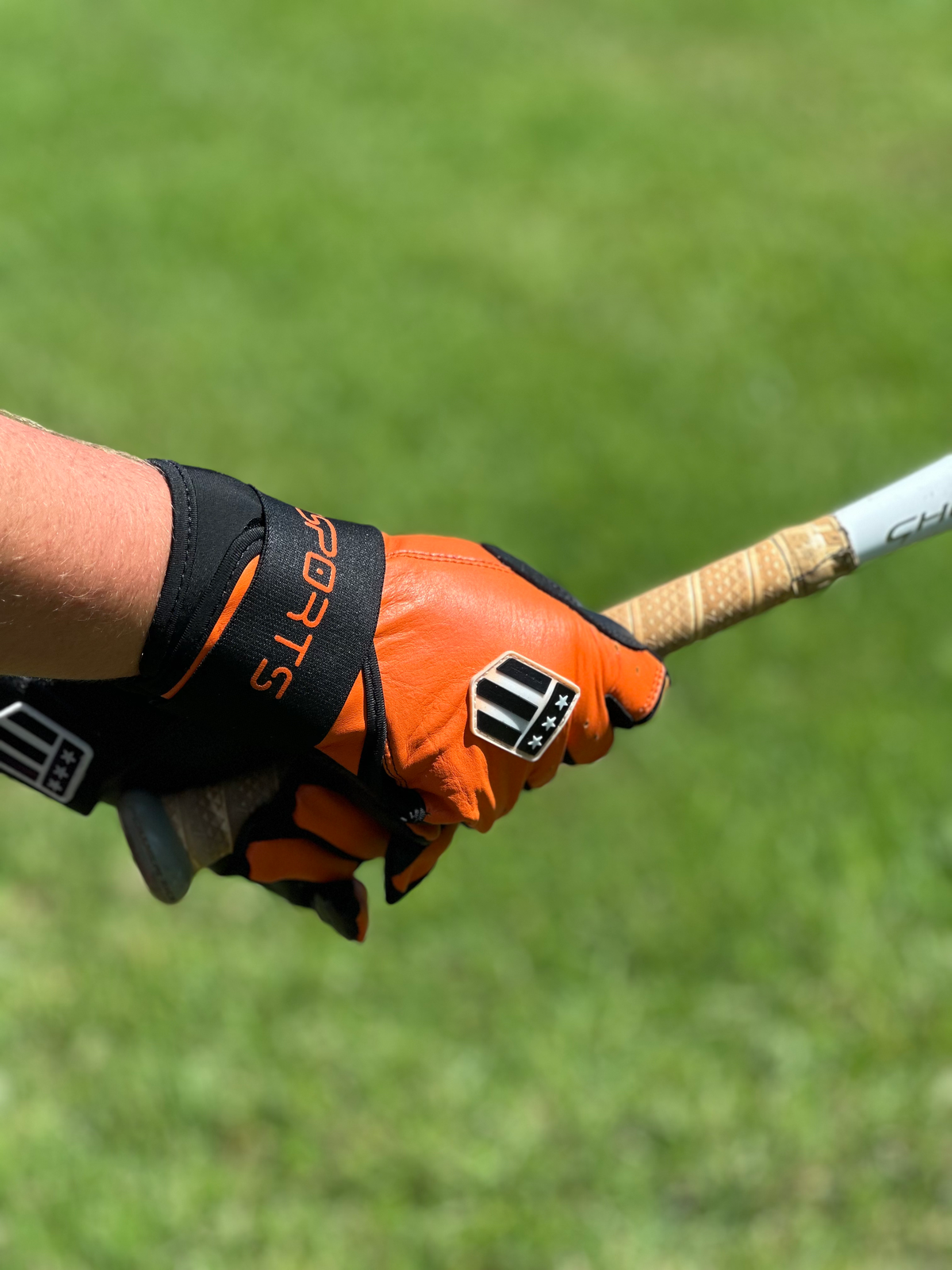 Long Cuff Orange with Black Palm
