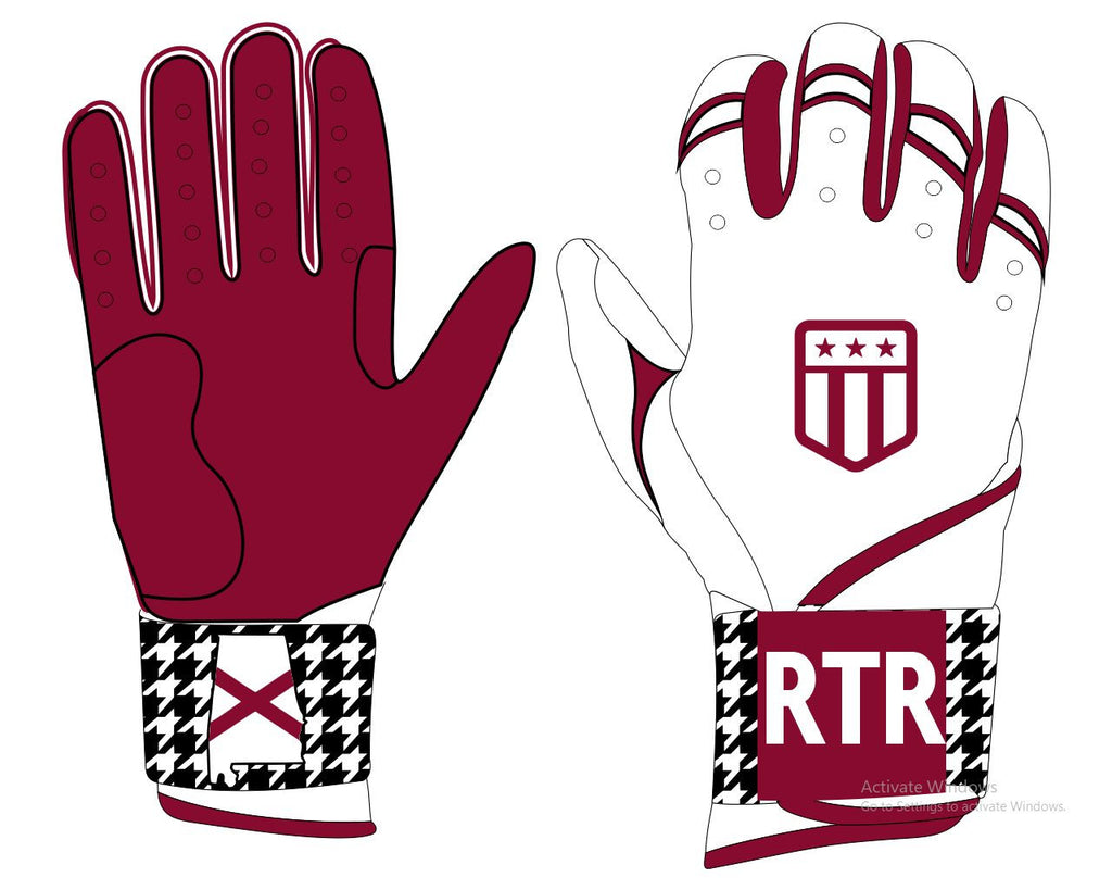 Roll Tide Roll Long Cuff Batting Glove