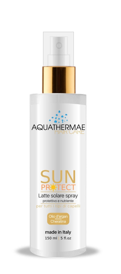 Protective and nourishing sun kit, healthy and protected hair, argan and keratin