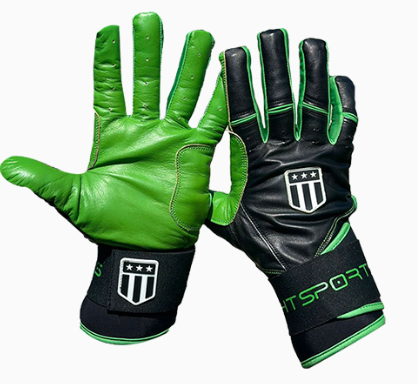 Long cuff Black with Lime Green Stock
