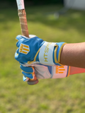 Boston City Long Cuff Light Blue with White Palm Batting Glove
