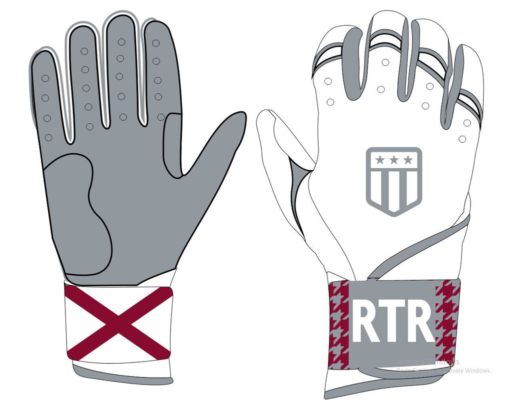 Roll Tide Roll Long Cuff Batting Glove
