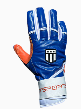 Long cuff Royal Blue with Orange Stock