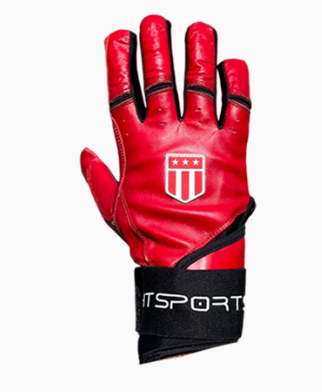 Long cuff All Red with Black Trim Stock