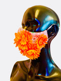 MASK WITH ORANGE FLOWERS
