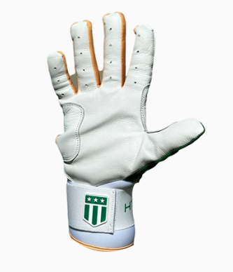 Long cuff Dark Green with White Palm Stock