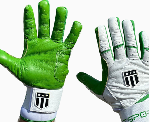 Long cuff Lime Green and White Stock