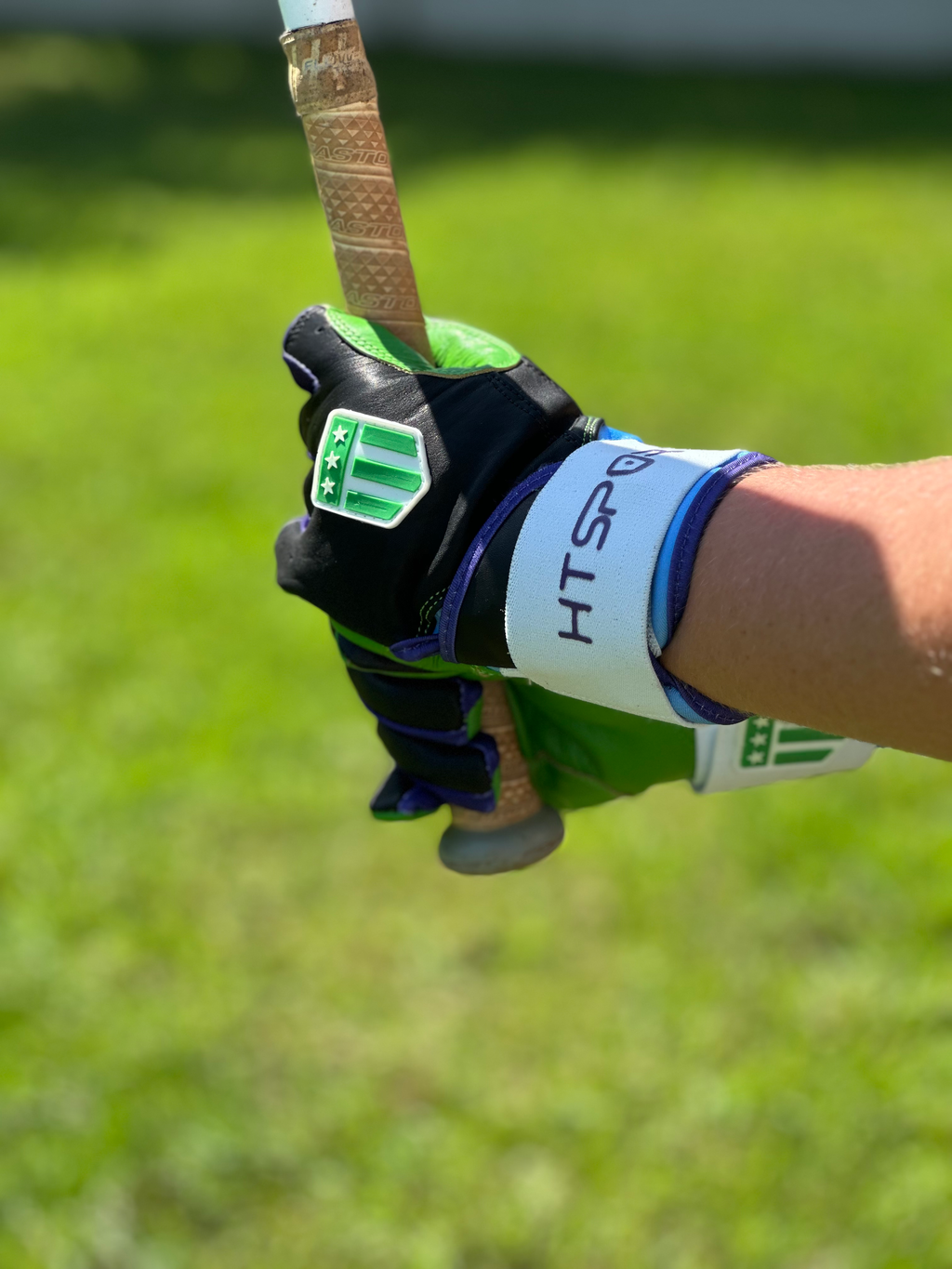 Tampa Bay City Long Cuff Black with Neon Green Palm