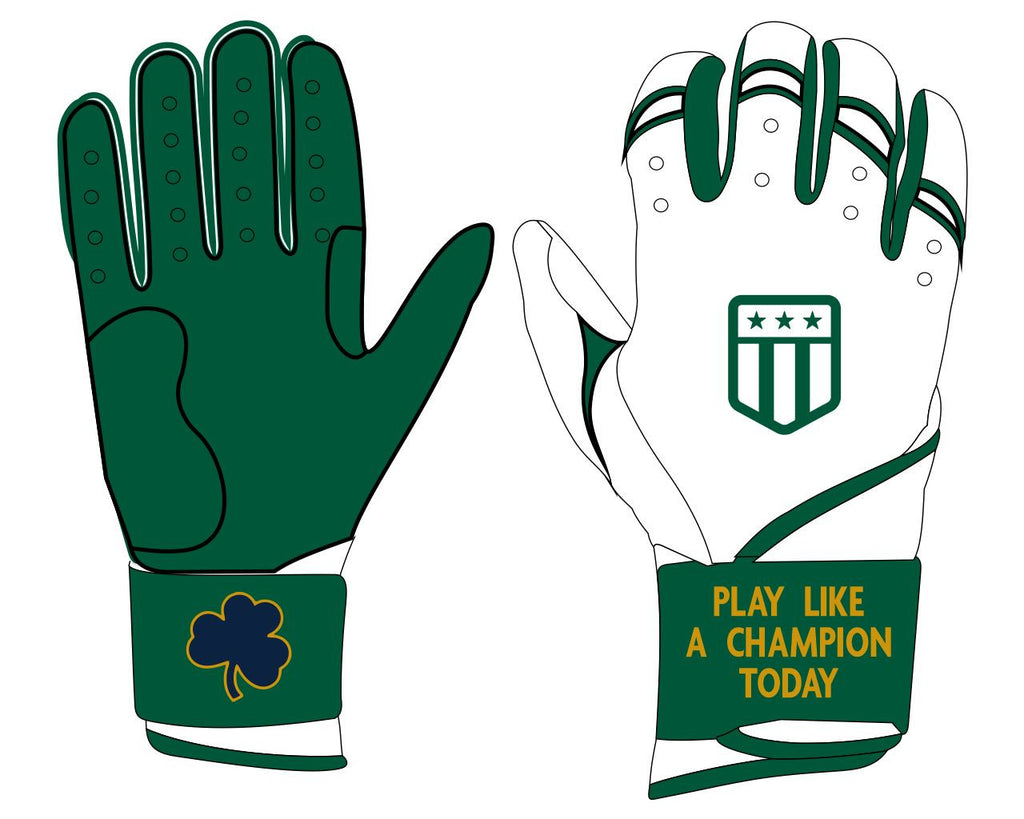 Luck of the Irish Long Cuff Batting Gloves
