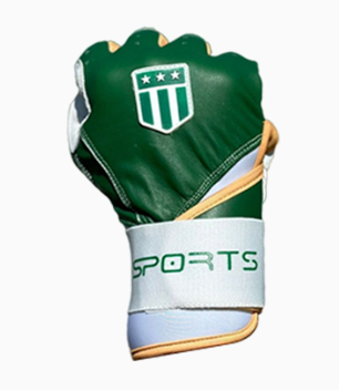 Long cuff Dark Green with White Palm Stock