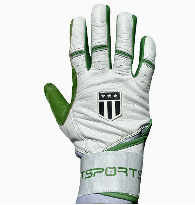 Long cuff Lime Green and White Stock
