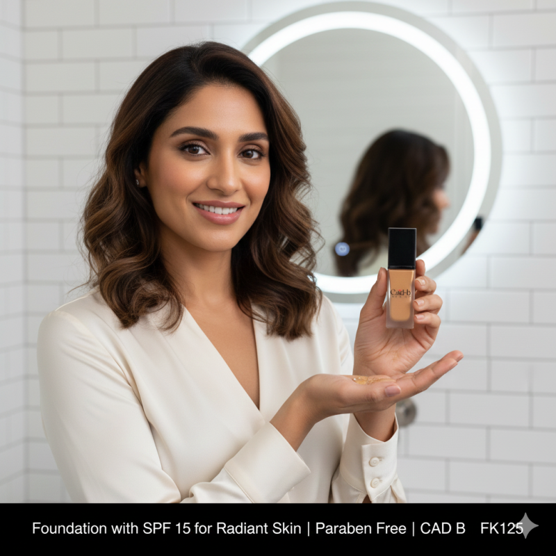 Foundation with SPF 15 for Radiant Skin | Paraben Free | CAD B | FK125