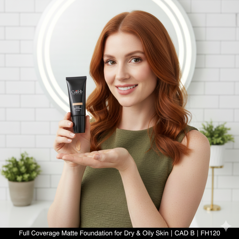 Full Coverage Matte Foundation for Dry & Oily Skin | CAD B | FH120