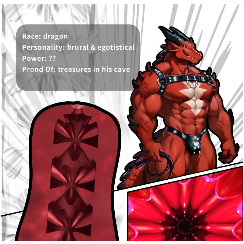GibbonBoi Red Dragon Animal Male Masturbator