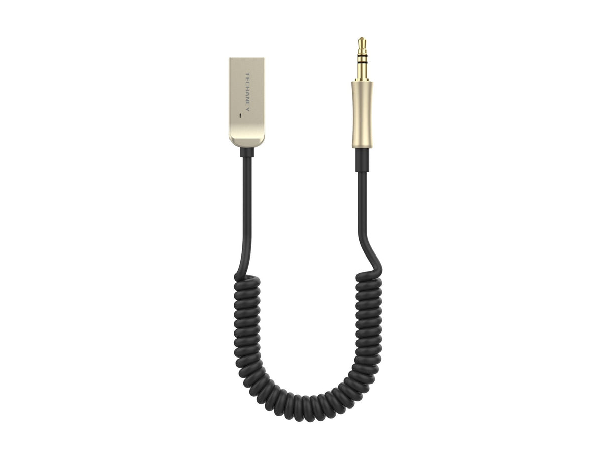 Techancy Recetor De Automóvel Sem Fios TQ5906, Ligação De Memória Bluetooth 5.0, Recetor De Áudio AUX De 3,5 Mm,