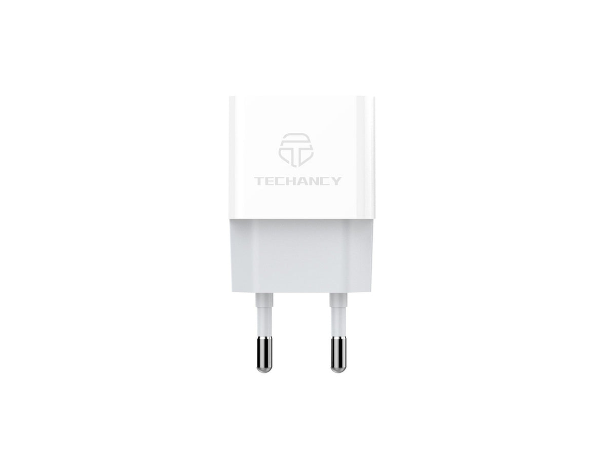 Techancy Carregador De Telemóvel Usb Branco TA2776, Saída De Carregamento Estável 5v-1a, Compatível Com Vários Dispositivos