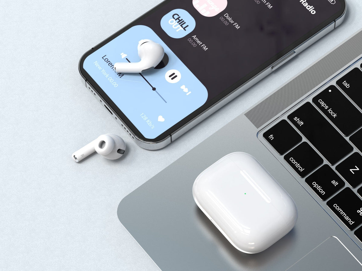 Techancy Tws Wireless Headset Pro White KP2708, Bluetooth 5.3, Auricular Estéreo Com Conversação, Reprodução De Música 5h